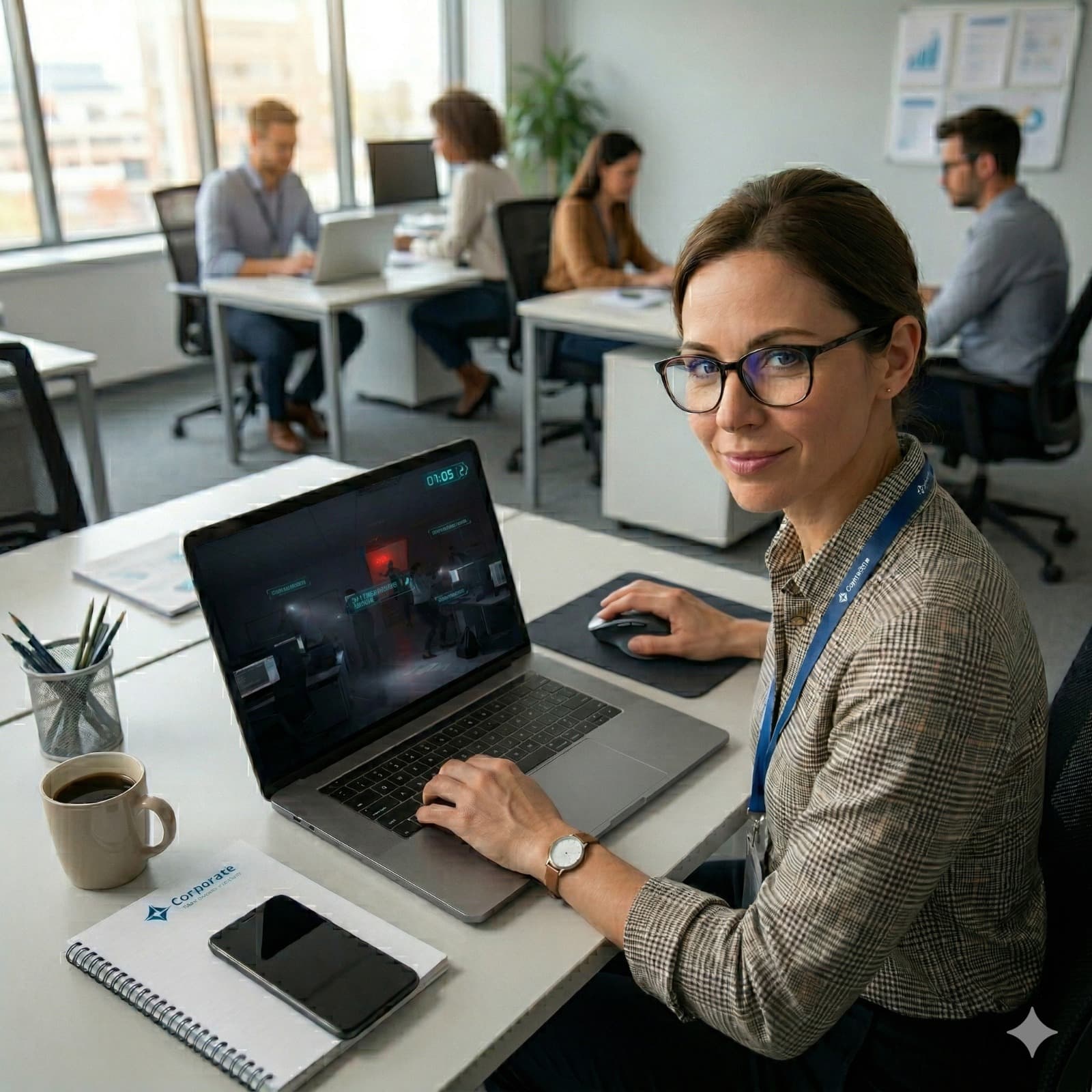 Employee in compliance training